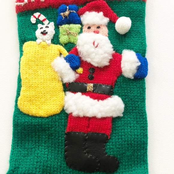 VTG Harlequin Designs Christmas Stocking Santa w Toy Sack Cynthia McKinney NWT - Picture 3 of 10